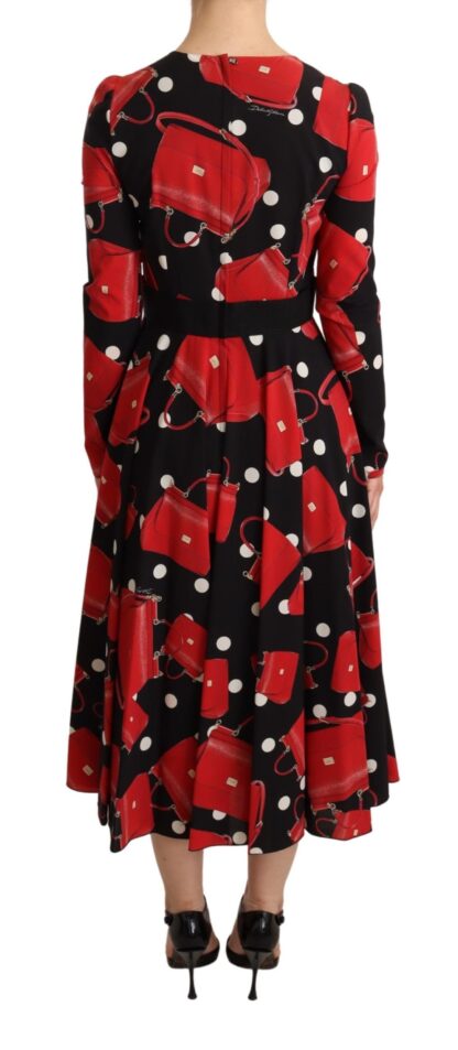 Dolce & Gabbana - Elegant Sicily Print Flared Midi Dress