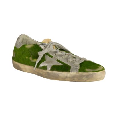 Golden Goose - Emerald Elegance Leather Sneakers