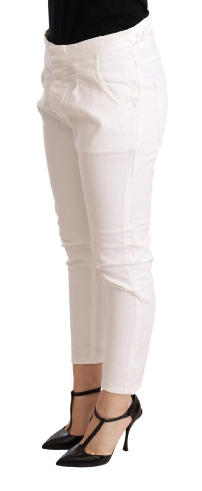 CYCLE - Elegant Slim Fit White Skinny Pants