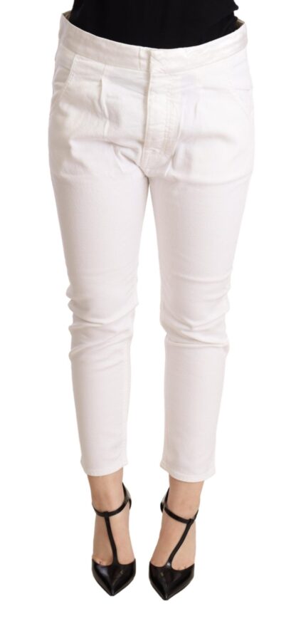 CYCLE - Elegant Slim Fit White Skinny Pants