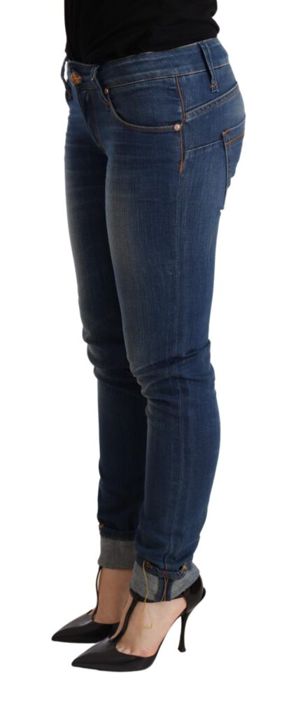 Acht - Chic Blue Washed Push-Up Skinny Jeans