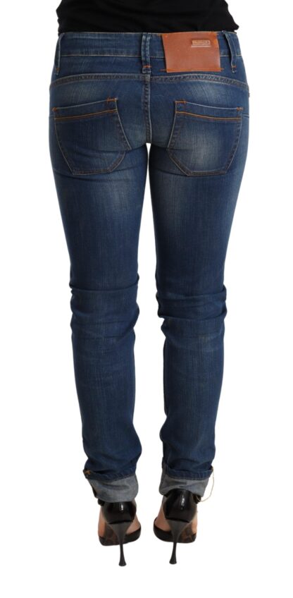 Acht - Chic Blue Washed Push-Up Skinny Jeans