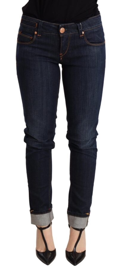 Acht - Chic Dark Blue Skinny Jeans