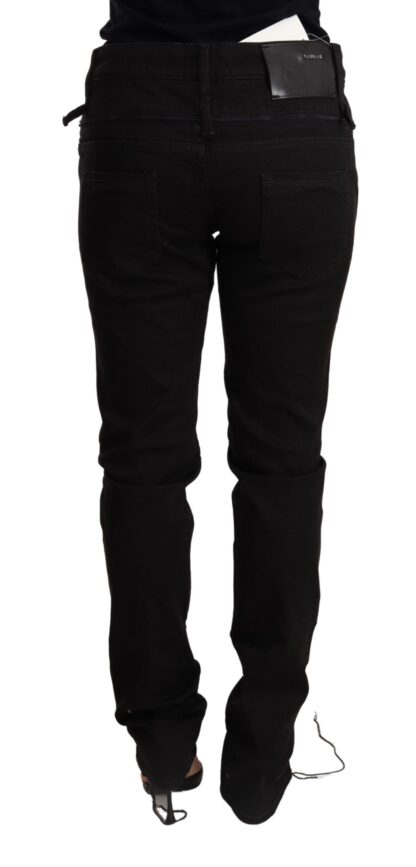 Acht - Chic Low Waist Skinny Black Denim