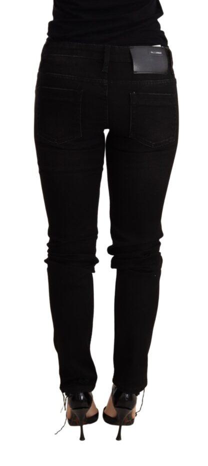 Acht - Elegant Slim Fit Black Denim