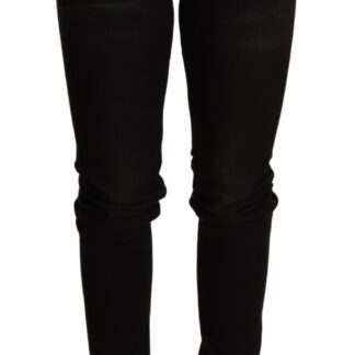 Acht - Chic Low Waist Skinny Black Denim