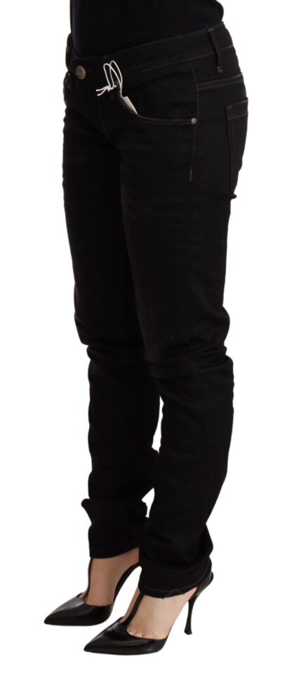 Acht - Sleek Black Wash Skinny Jeans