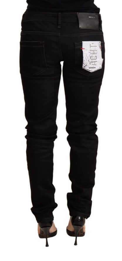 Acht - Sleek Black Wash Skinny Jeans