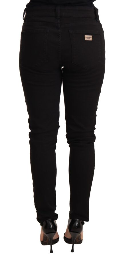 Dolce & Gabbana - Elegant Slim-Fit Black Denim Jeans