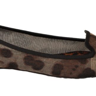 Dolce & Gabbana - Chic Leopard Print Cotton Loafers