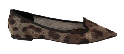 Dolce & Gabbana - Elegant Leopard Print Flat Loafers