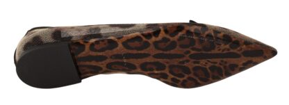 Dolce & Gabbana - Elegant Leopard Print Flat Loafers