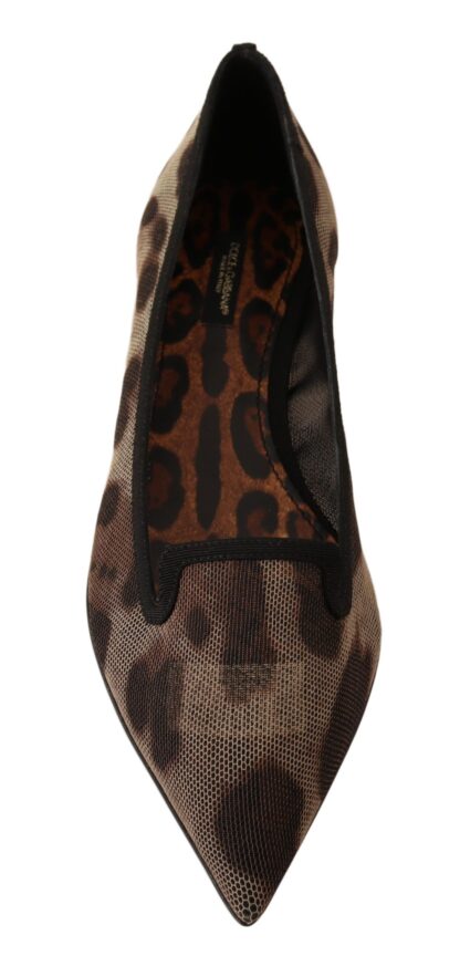 Dolce & Gabbana - Elegant Leopard Print Flat Loafers