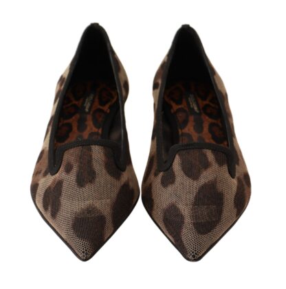 Dolce & Gabbana - Elegant Leopard Print Flat Loafers