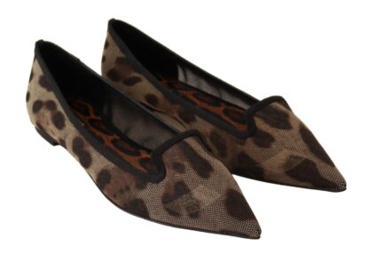 Dolce & Gabbana - Elegant Leopard Print Flat Loafers