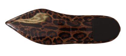 Dolce & Gabbana - Chic Leopard Print Cotton Loafers