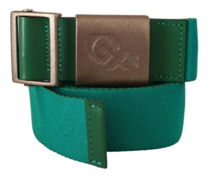 GF Ferre - Elegant Green Adjustable Cotton Belt