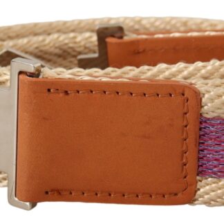 GF Ferre - Elegant Brown Leather Fashion Belt