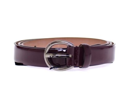 Dolce & Gabbana - Elegant Purple Leather Belt - Italian Elegance