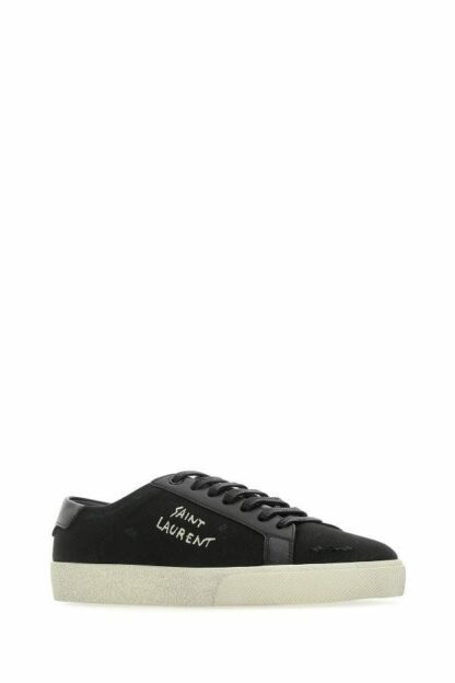 Saint Laurent - Sleek Black Canvas & Leather Low-Top Sneakers