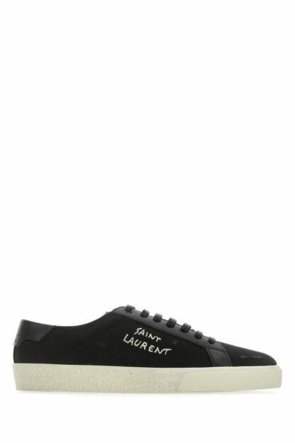 Saint Laurent - Sleek Black Canvas & Leather Low-Top Sneakers