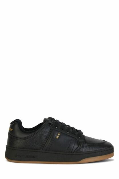 Saint Laurent - Elegant Black Low-Top Leather Sneakers