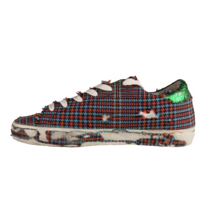 Golden Goose - Chic Houndstooth Glitter Sneakers