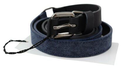 Costume National - Elegant Black Leather Adjustable Belt