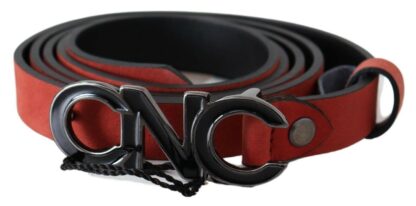 Costume National - Elegant Blood Red Leather Belt