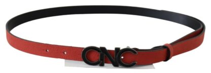 Costume National - Elegant Blood Red Leather Belt