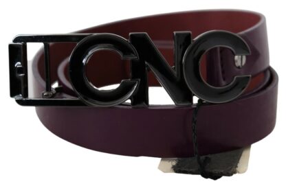 Costume National - Elegant Leather Fashion Belt in Rich Brown