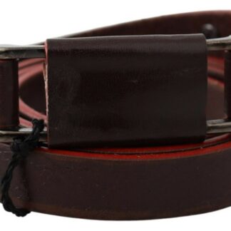 Costume National - Elegant Blood Red Leather Belt