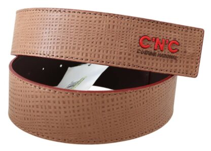 Costume National - Elegant Beige Leather Fashion Belt