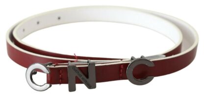 Costume National - Chic Maroon Leather Fashion Belt