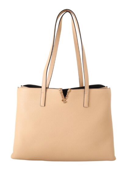 Versace - Chic Nude Grainy Leather Tote