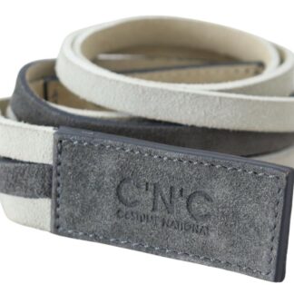 Costume National - Chic Maroon Leather Fashion Belt