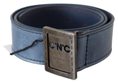 Costume National - Elegant Blue Leather Fashion Belt