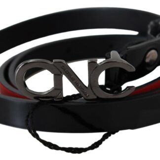 Costume National - Elegant Blue Leather Fashion Belt