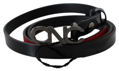 Costume National - Chic Black Leather Fashion Belt