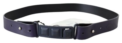 Costume National - Chic Black Leather Fashion Belt