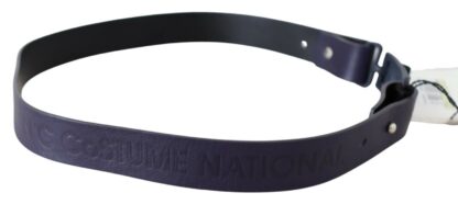 Costume National - Chic Black Leather Fashion Belt