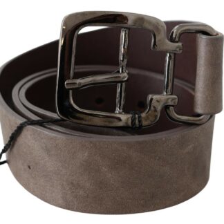 GF Ferre - Elegant Black Leather Fashion Belt