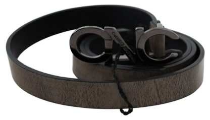 Costume National - Elegant Dark Brown Leather Belt