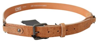 Costume National - Chic Light Brown Leather Fashion Belt