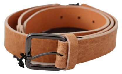 Costume National - Chic Light Brown Leather Fashion Belt