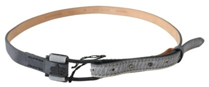 Ermanno Scervino - Elegant Black Braided Leather Belt