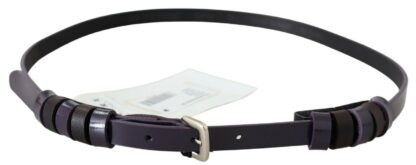 GF Ferre - Elegant Violet Leather Fashion Belt