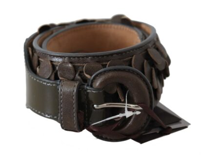 Ermanno Scervino - Chic Brown Fringed Leather Fashion Belt