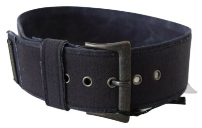 Ermanno Scervino - Elegant Navy Blue Leather Waist Belt