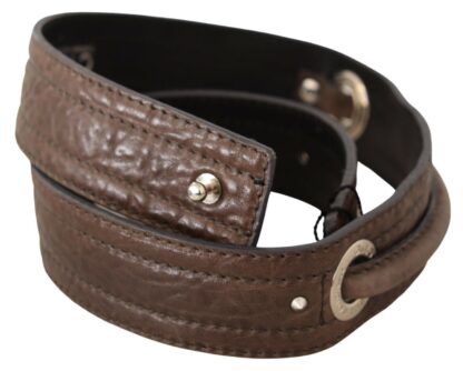 Costume National - Elegant Brown Leather Fashion Belt